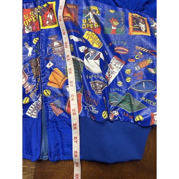 VTG 90s Official US Open Tennis Full Zip Windbreaker By Ferons Size XL RARE - Picture 7 of 14